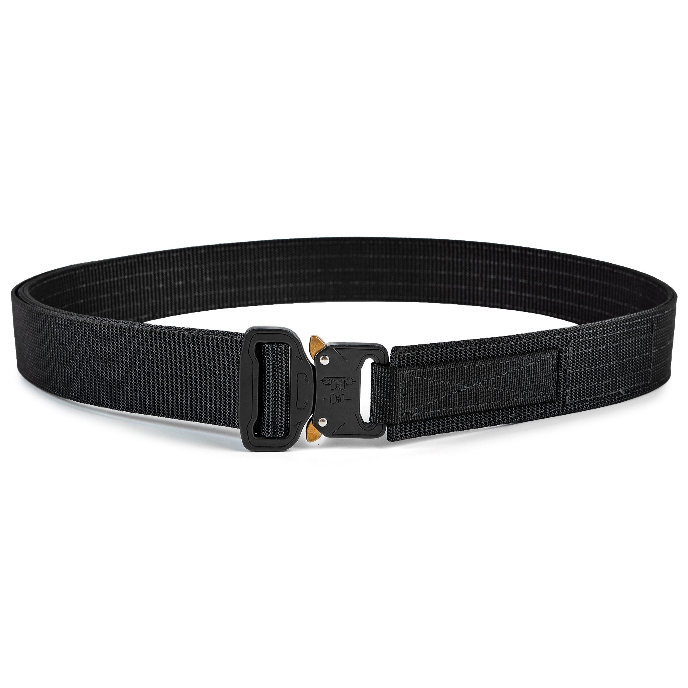 Cintura Unisex Indicode Anders In Ecopelle Intrecciata, Larga 4 Cm, Fibbia Metallica, Nero, Taglia 95 (fino A 115 Cm)