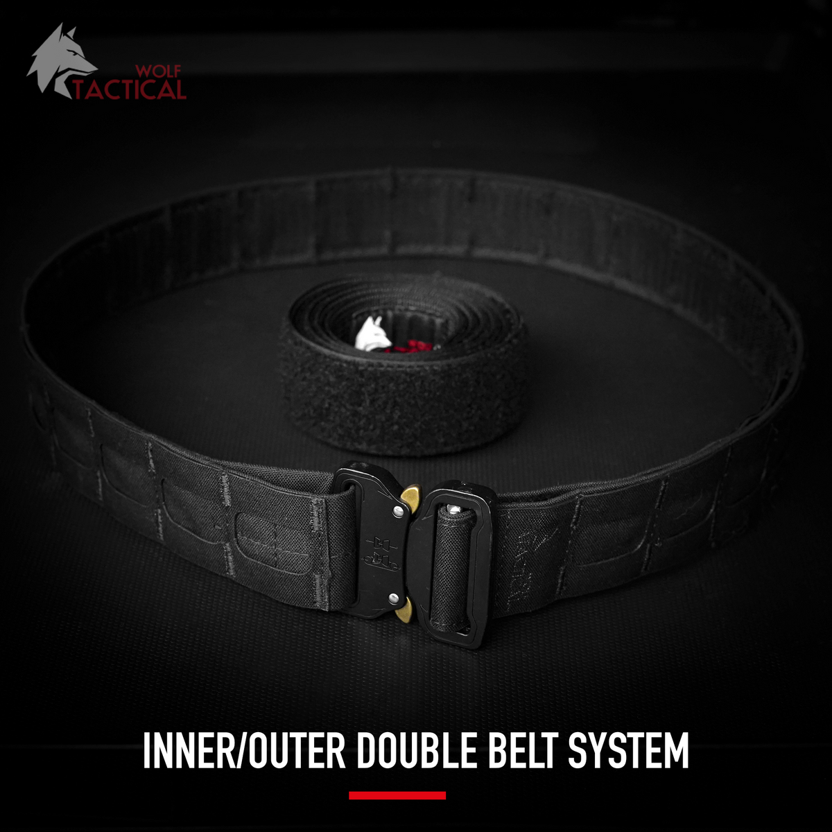 【fjt】P.LCollege POWER BELT LITE- L Molle Battle Belt Lite – Wolf Tactical