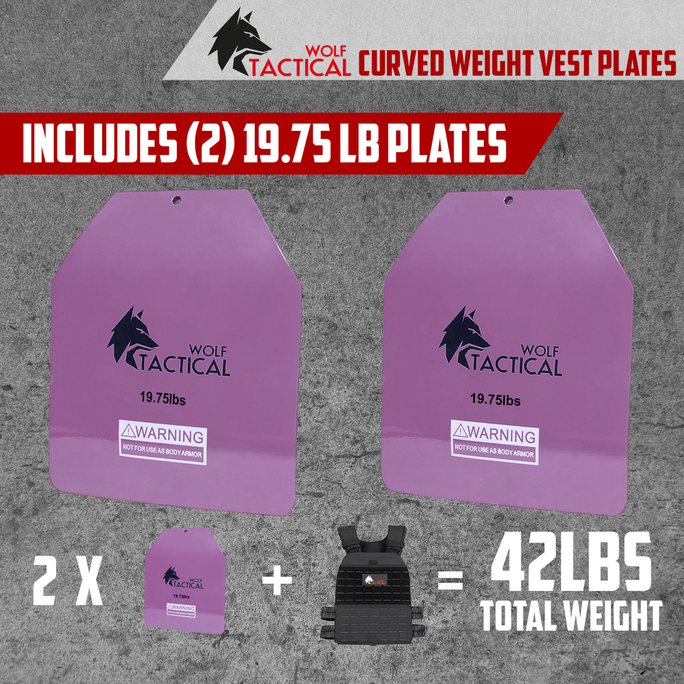 Curved Weight Vest Plates