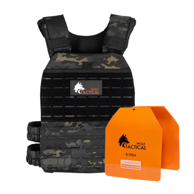Weighted Vest Plate Carrier and Curved Weight Vest Plates (Flash Sale)