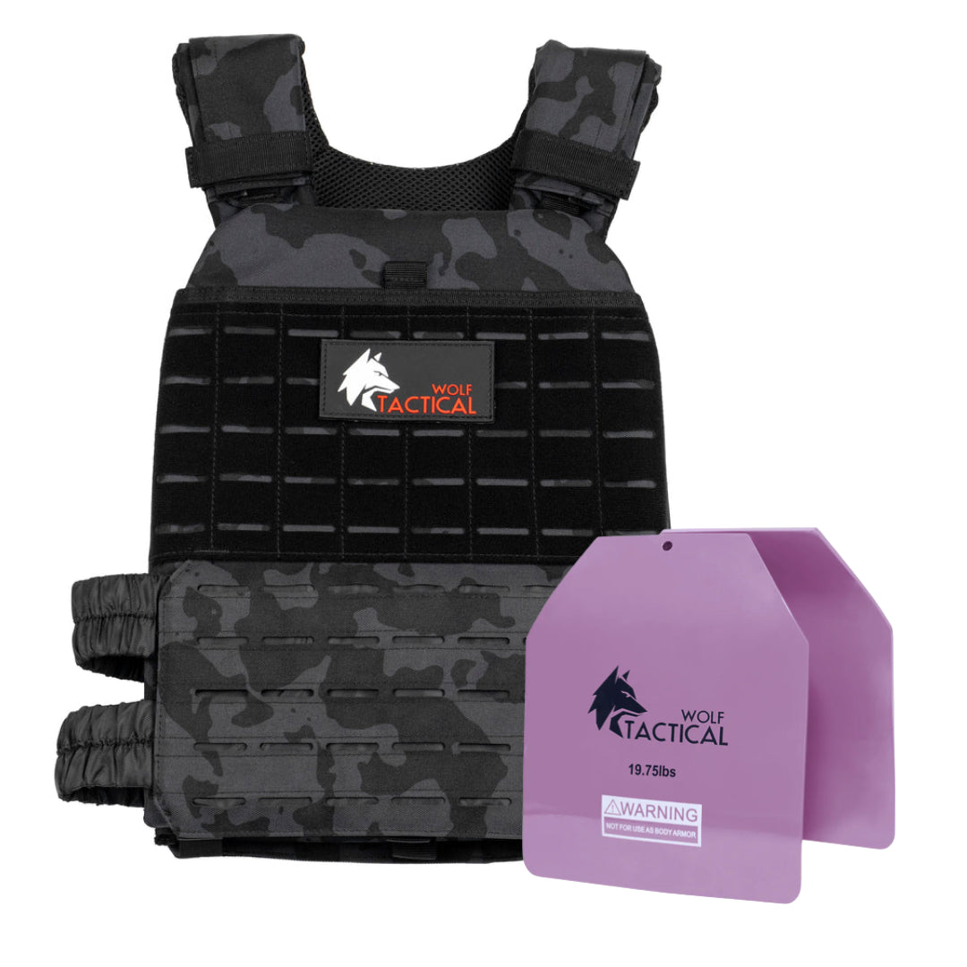 Weighted Vest Plate Carrier and Curved Weight Vest Plates (Flash Sale)