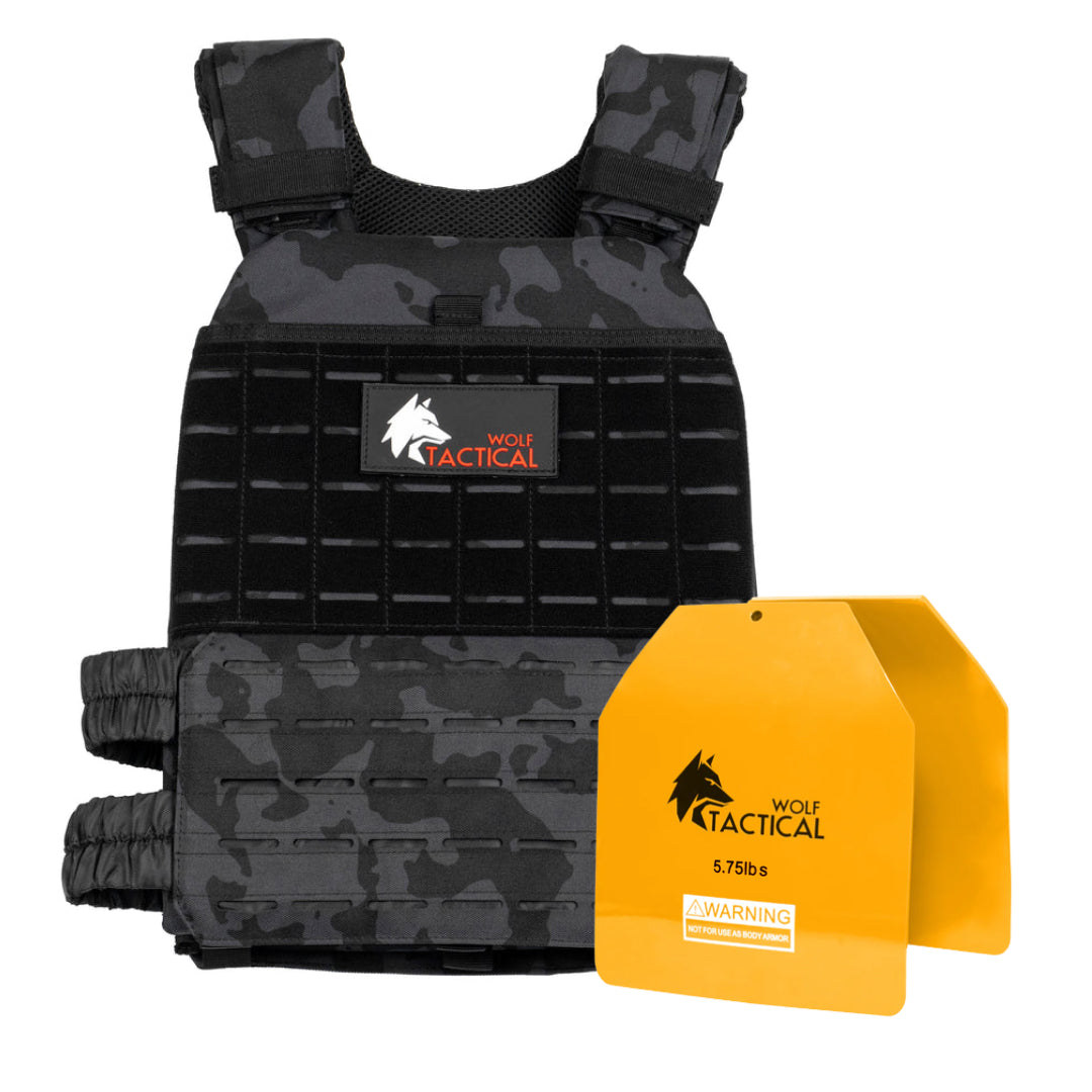 Weighted Vest Plate Carrier and Curved Weight Vest Plates (Flash Sale)
