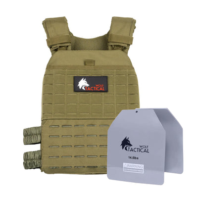 Weighted Vest Plate Carrier and Curved Weight Vest Plates (Flash Sale)