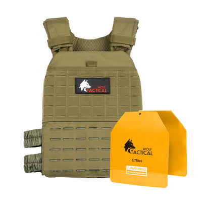 Weighted Vest Plate Carrier and Curved Weight Vest Plates (Flash Sale)