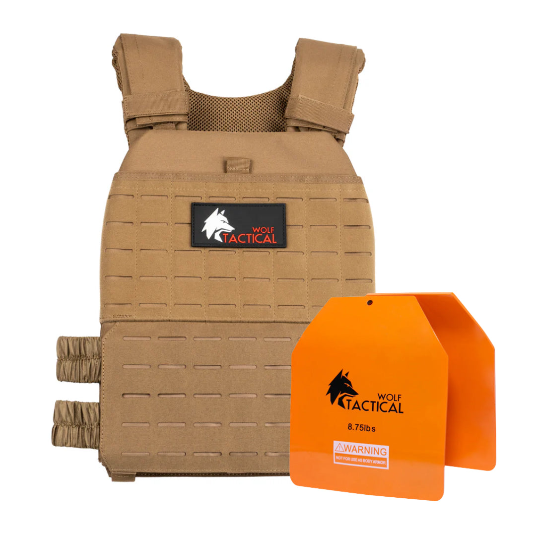 Weighted Vest Plate Carrier and Curved Weight Vest Plates (Flash Sale)