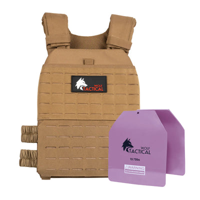Weighted Vest Plate Carrier and Curved Weight Vest Plates (Flash Sale)