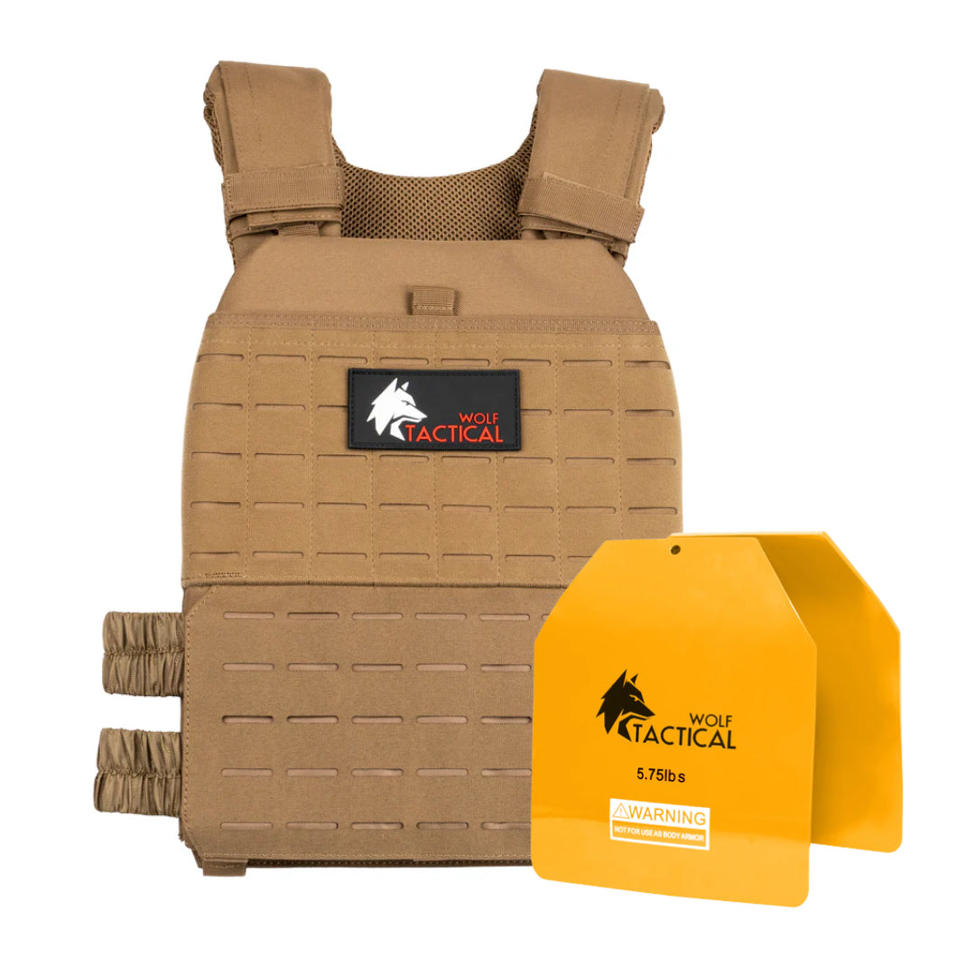 Weighted Vest Plate Carrier and Curved Weight Vest Plates (Flash Sale)