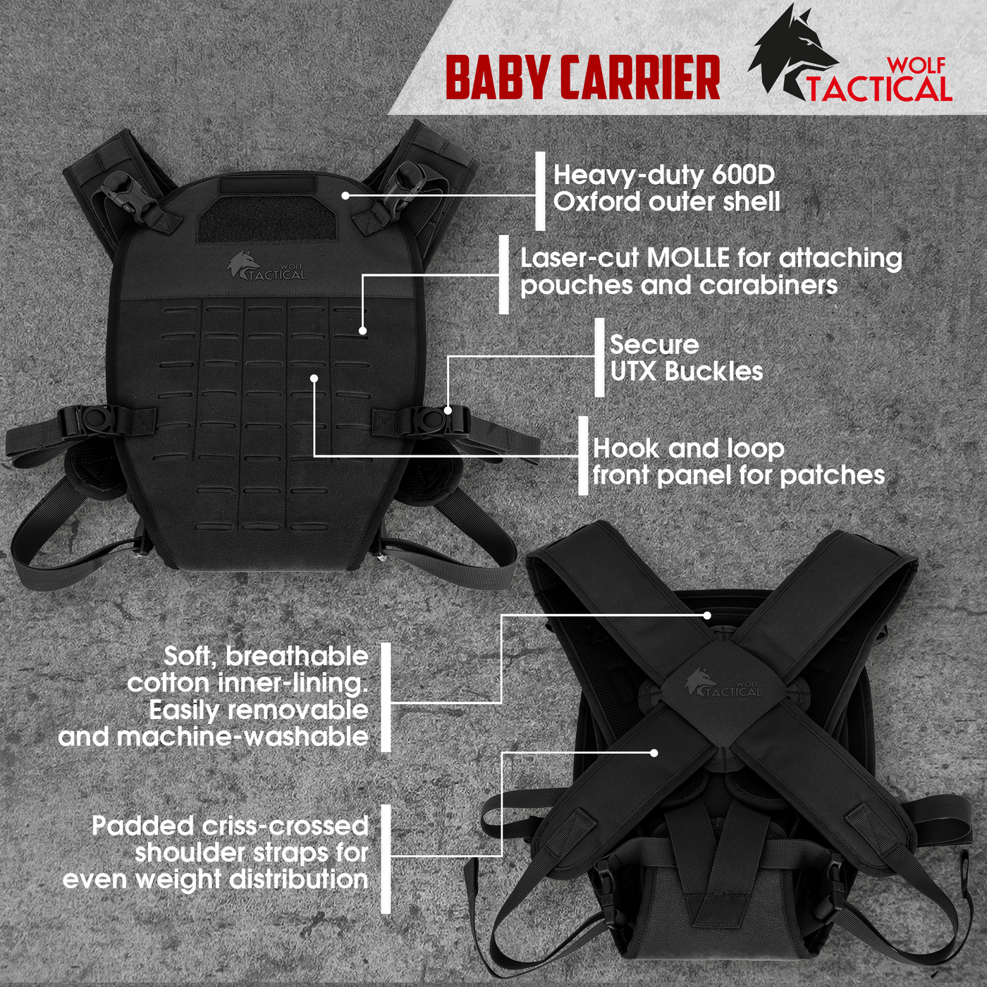 Baby Carrier Wolf Tactical