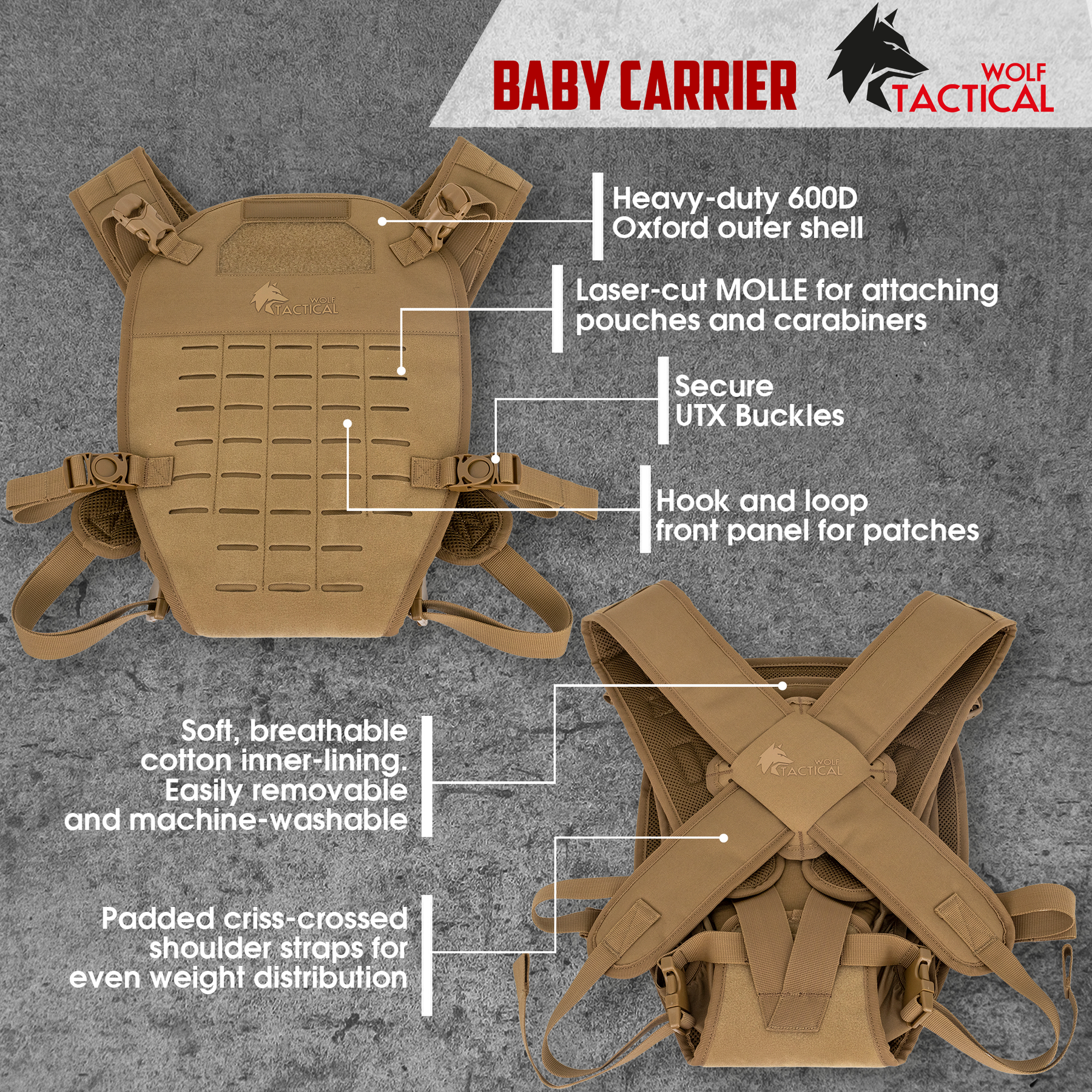 Baby Carrier Wolf Tactical