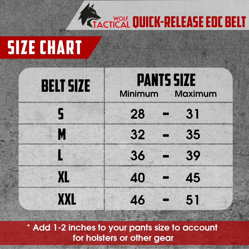 Heavy Duty Quick-Release EDC Belt