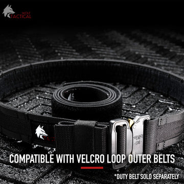 White Standard Duty 2 Velcro Belt