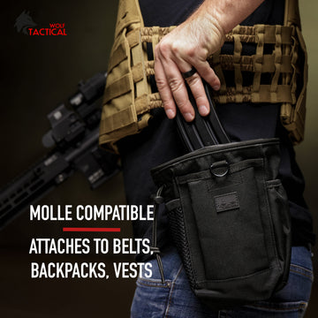 Tactical Molle Utility Drop Dump Pouch Military Hunting Gun Ammo Bag Heavy  Duty