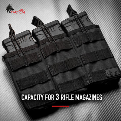 MOLLE Triple Rifle Mag Pouch