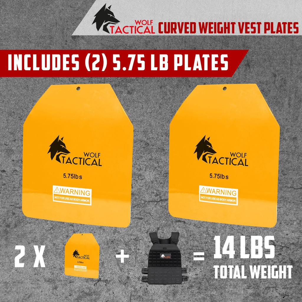 Curved Weight Vest Plates