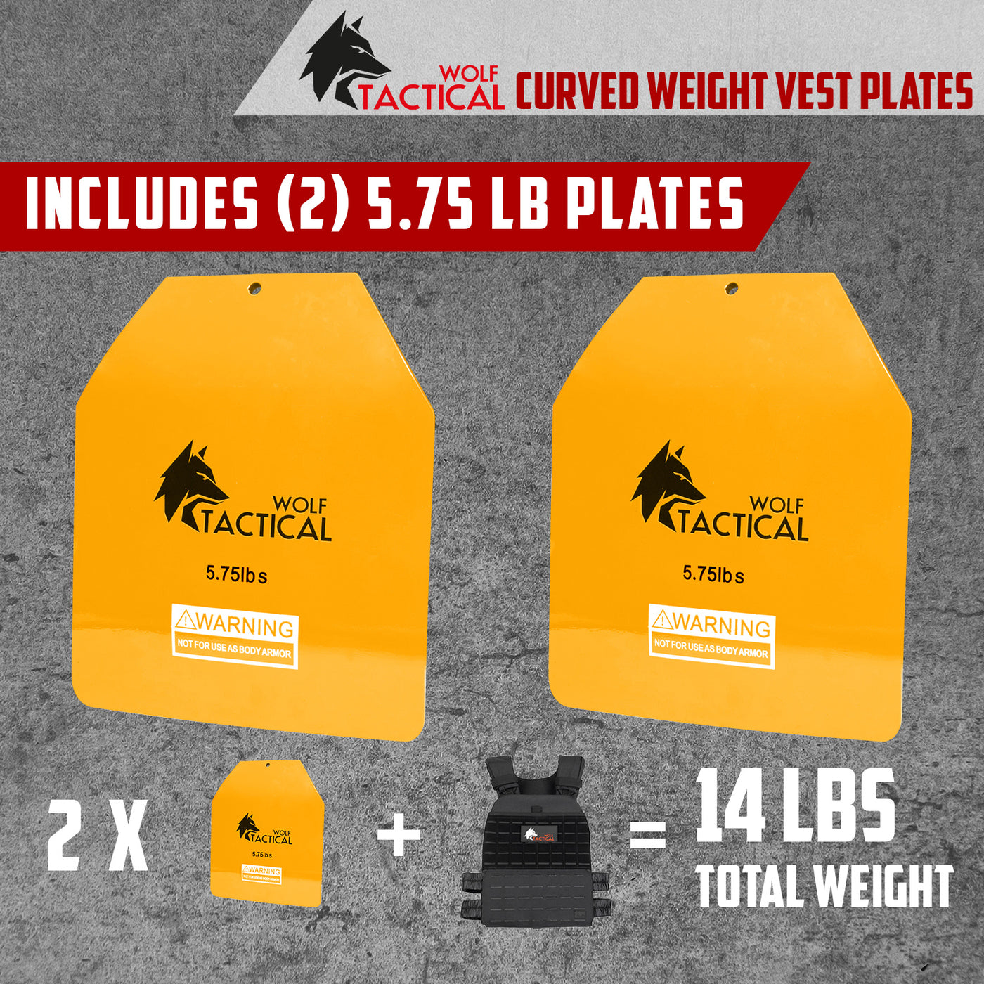 Curved Weight Vest Plates
