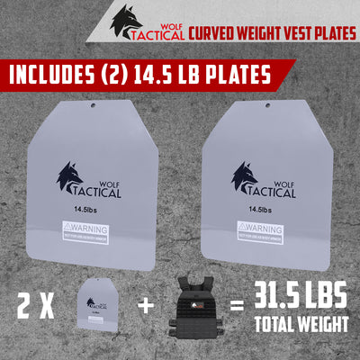 Curved Weight Vest Plates