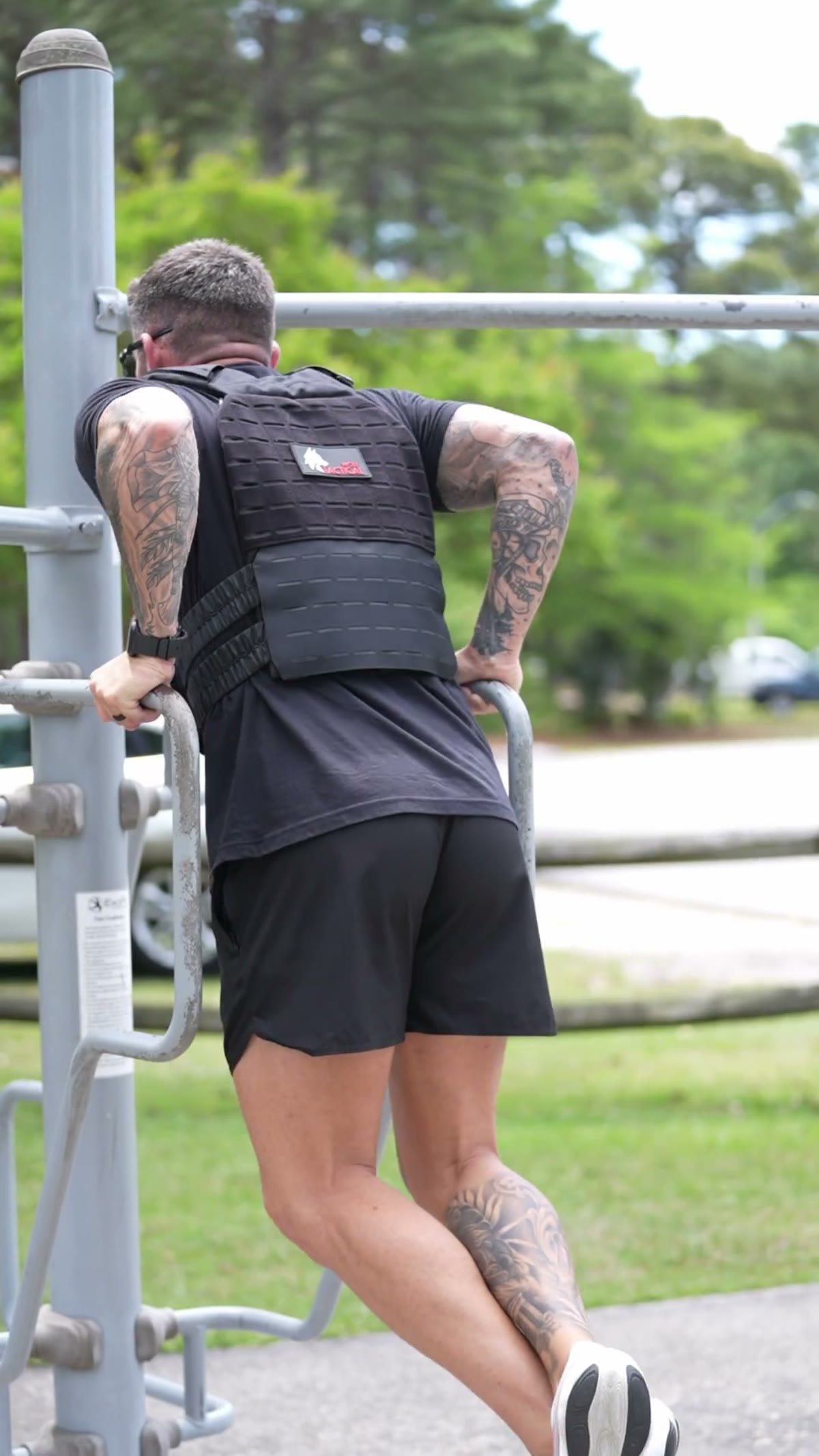 Outdoor gym in Wolf gear